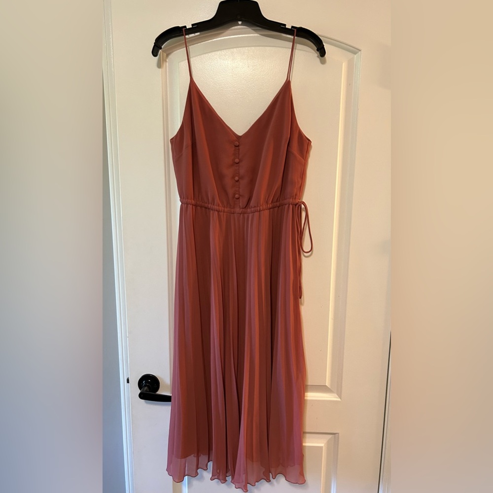 ASOS Pleated Spaghetti Strap Dress - US8